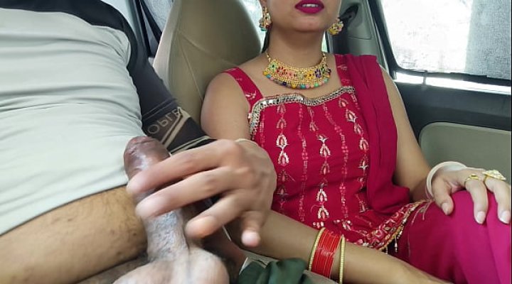 Cute Desi Indian Beautiful Bhabhi Gets Fucked With Huge Dick In Car Outdoor Risky Public Sex.