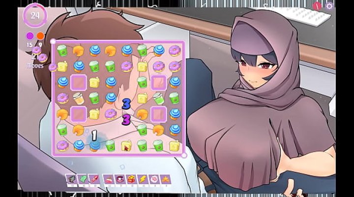 Tsundere Milfin [ Hentai Game Pornplay ] Ep.5 My Muslim Boss Is Giving Me A Titjob Under The Desk