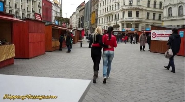 Lesbian Slippery Nuru Massage