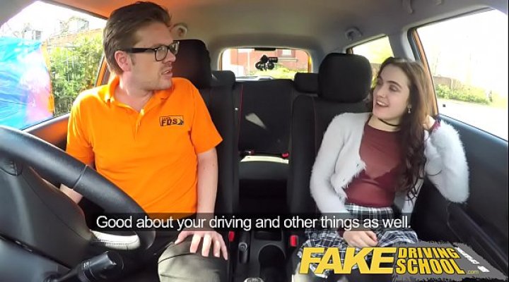 Fake Driving School New Learners Tight Pussy Stretched By Instructors Cock