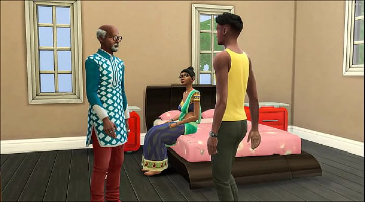 Indian Husband Shares His Desi Wife With A Young Man As A Surprise For Her Birthday Then It Turned Into A Threesome - Cuckold