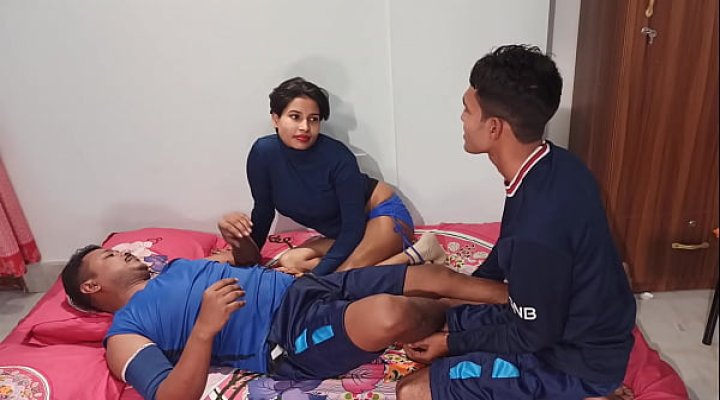 Desi Village Bhabhi Romance And Fucked With Two Boys - Threesome Sex Girl Cute Nice Fuck Best Sex . Shathi Khatun And Hanif And Shapan Pramanik