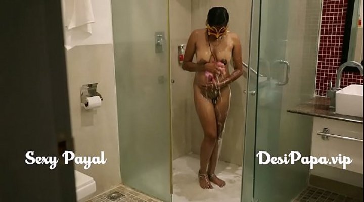 Desi South Indian Girl Young Bhabhi Payal In Bathroom Taking Shower And Masturbation