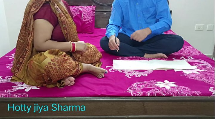 Desi Stepmom Fucking With Teen Step Son When Studying! Step Mom Dont Know Anything